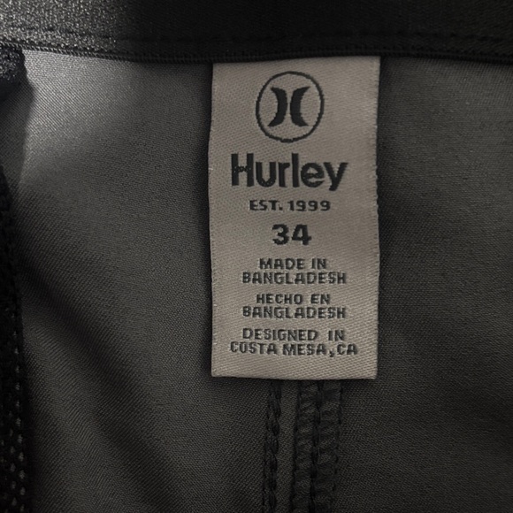 Hurley Charcoal Casual Shorts - Picture 2 of 2